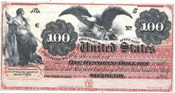 USA $100 1861 replica
