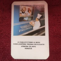 Utasellátó kártyanaptár 1974