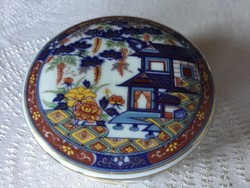 Imari japán bonbonier, box, 9 cm, 3,6 cm magas, tökéletes állapotban (400)