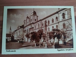 Antik képeslap Kolozsvár, Egyetemi templom Weinstock fotó, postatiszta