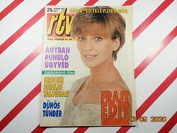 Régi retro  színes rtv magazin-rádió és televízióújság 1993. június 14-20. - Ajándékba születésnapra