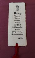 I believe in a god - embossed paper bookmark