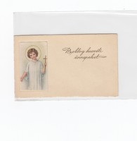 Húsvéti képeslap kicsi üdvözlő kártya postatiszta