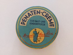 Régi fémdoboz Penaten-Creme Dr. Riese & Co. kerek doboz