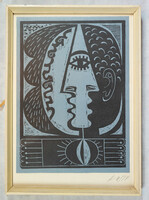 János Kass (1927 - 2010): dawn, 1978, color screen, signed, 42 x 30.5