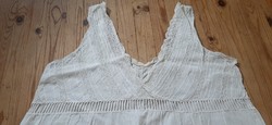 Old cotton nightgown with lace