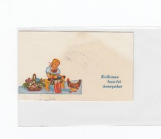 Húsvéti képeslap kicsi üdvözlő kártya