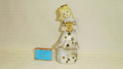 Ceramic angel candle and candle holder