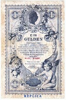 Ausztria 1 Osztrák-Magyar gulden 1888 REPLIKA