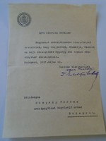 ZA421.1 Dr. vitéz Antalffy Sándor miniszteri tanácsos  Vallás és közokt. Minisztérium 1937