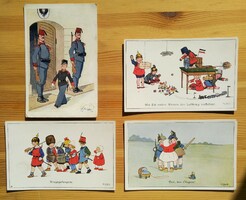 1900-as évek eleje - Vicces képeslapok - (2)