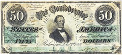 Confederate States $50 1862 Replica