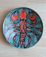 Bártfay judit ceramic crab plate