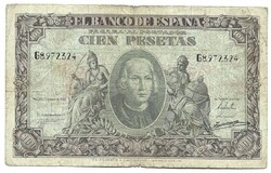 100 peseta 1940 Spanyolország Ritka