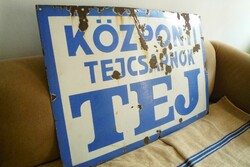 Régi zománctábla reklám reklámtábla fém tábla