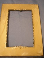 Antique pearl nun work with pearls 20x14 cm mirror- handicraft holy picture frame