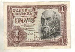 1 peseta 1953 Spanyolország 1.