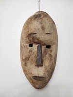 Antique African mask fang ethnic group grain 27 wall 21 6721