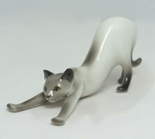 Reduced price hóllóházi porcelain black nyuutotkodo Siamese cat