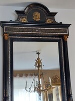 Boulle castle mirror - French boulle, console table with mirror 263 cm high