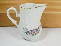 Retro old porcelain pouring small jug jug milk pouring - height: 10 cm Bulgaria Bulgarian made