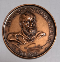 The bronze medal of the Lajos Kossuth high school in Sátoraljaújhely is 200 years old