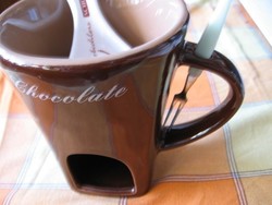 Limited chocolate fondue dipping mug