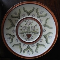 Large wall ceramic bowl wall plate
