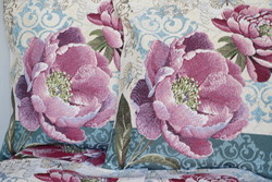 Peony machine tapestry pillowcase