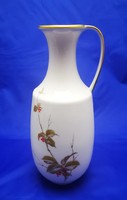AK Kaiser virágmintás aranyozott porcelán kancsóváza