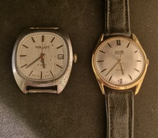 Two vintage watches. Russian and Swiss. In working condition.