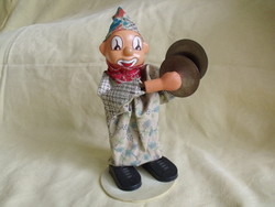 Antique cymbal clown toy figure