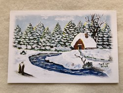 Christmas postcard - post office -4.