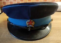Rendőr tányérsapka  jó állapotban  70-ES ÉVEK szijjal  E231