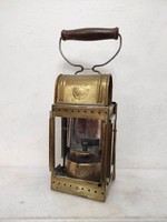 Antique railway bakter carbide brass lamp 308 6709