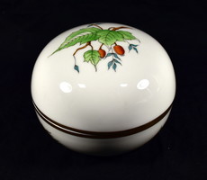 HERENDI HECSEDLI - CSIPKEBOGYÓ MINTÁS PORCELÁN BONBONIER !