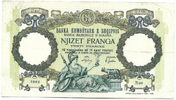 20 franga 1939 Albánia 2.