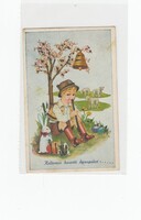 Húsvéti képeslap furulyázó fiú 1942