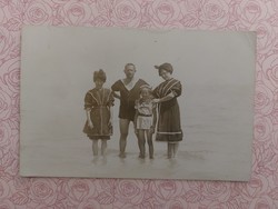 Old postcard photo postcard beach seaside