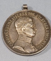 IV. Károly ezüst vitézségi érem ( kis ezüst )
