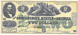 Konföderációs Államok 2 dollár 1862 REPLIKA