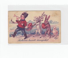 Húsvéti képeslap gyerekek-nyúl 1942