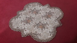 Old tapestry tablecloth with special shape (m3432)