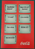 Régi reklám képeslap, Coca-Cola, Nokia 5510
