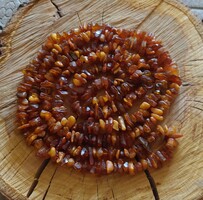 Long natural amber necklace