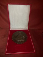 Világ proletárjai..., bronz emlékplakett, 15 cm, 412 gr