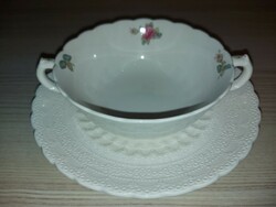 English copeland spode porcelain soup cup + base
