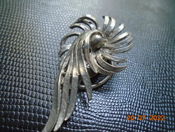 Rotating flower ring scarf clip, brooch