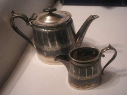 U 2 Antik,Viktoriánus gravírozott poncolt ,jelzett kávézó szett ritkaság LEÁRAZVA