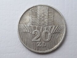 Lengyelország 20 Zloty 1974 érme - Lengyel 20 Zlote 1974 külföldi pénzérme